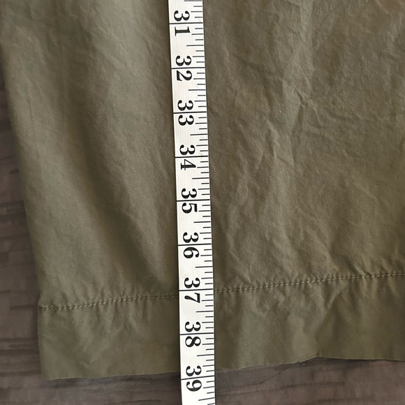 Everlane The Poplin Cotton Slip Dress Size 8 in Kalamata Green Cocoon Silhouette - Picture 10 of 12